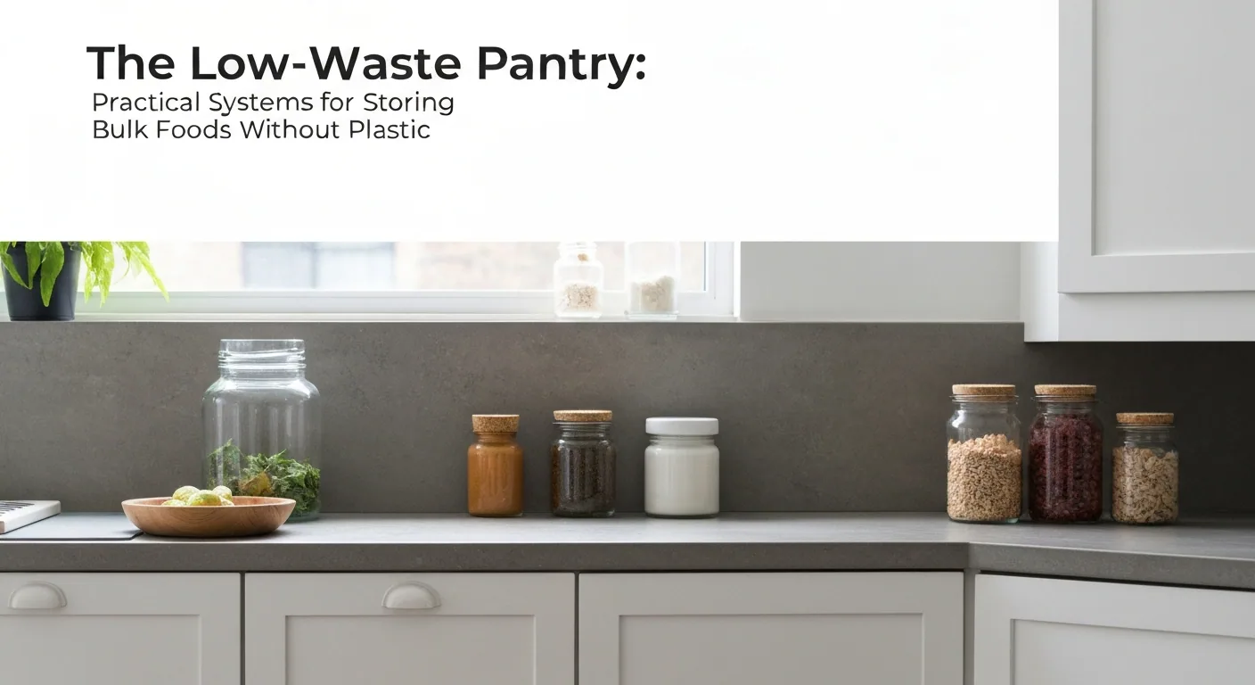 The Low-Waste Pantry: Practical Systems for Storing Bulk Foods Without Plastic