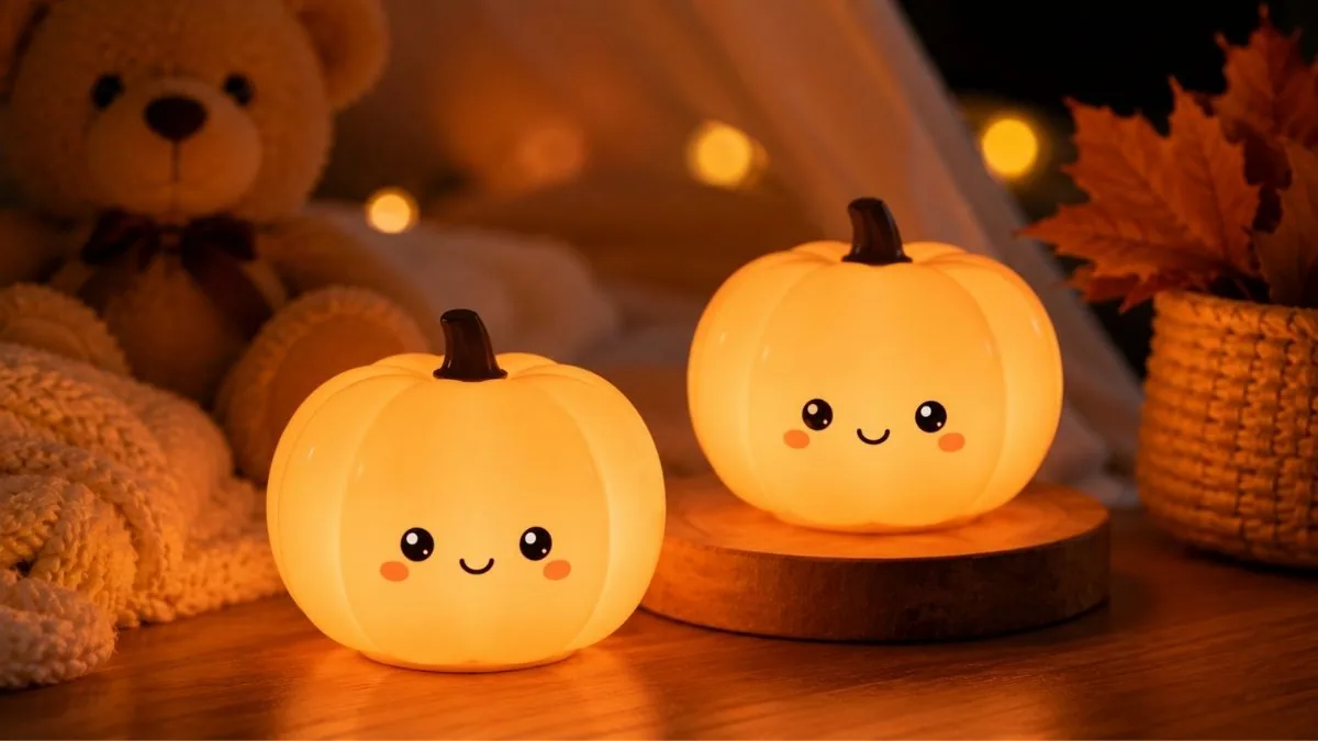 BrizLabs Pumpkin Night Light 2-Pack: A Cozy and Kid-Friendly Bedtime Essential
