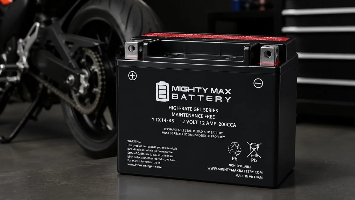 Mighty Max YTX14-BS: Reliable AGM Power for Powersports Vehicles